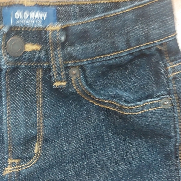 Old Navy, Size 8, Dark Blue Boot-Cut Jeans - Picture 3 of 7